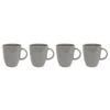 4Pk Non Slip Mug Set - Cool Grey