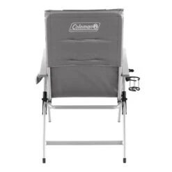Coleman 5 Position Padded Recliner Chair - Grey -Camping Equip Store coleman 5 position padded recliner chair grey p2626 9581 image