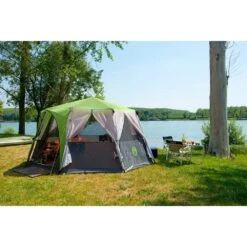 Coleman Cortes Octagon 8 Tent - Green -Camping Equip Store coleman cortes octagon 8 tent green p863 10043 image