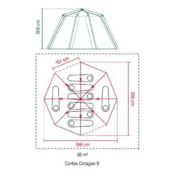 Coleman Cortes Octagon 8 Tent - Green -Camping Equip Store coleman cortes octagon 8 tent green p863 10045 image
