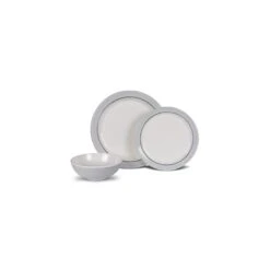 Kampa Classic Grey Non-Slip 12-Piece Melamine Set