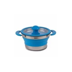Kampa Folding Saucepan 1L - Blue