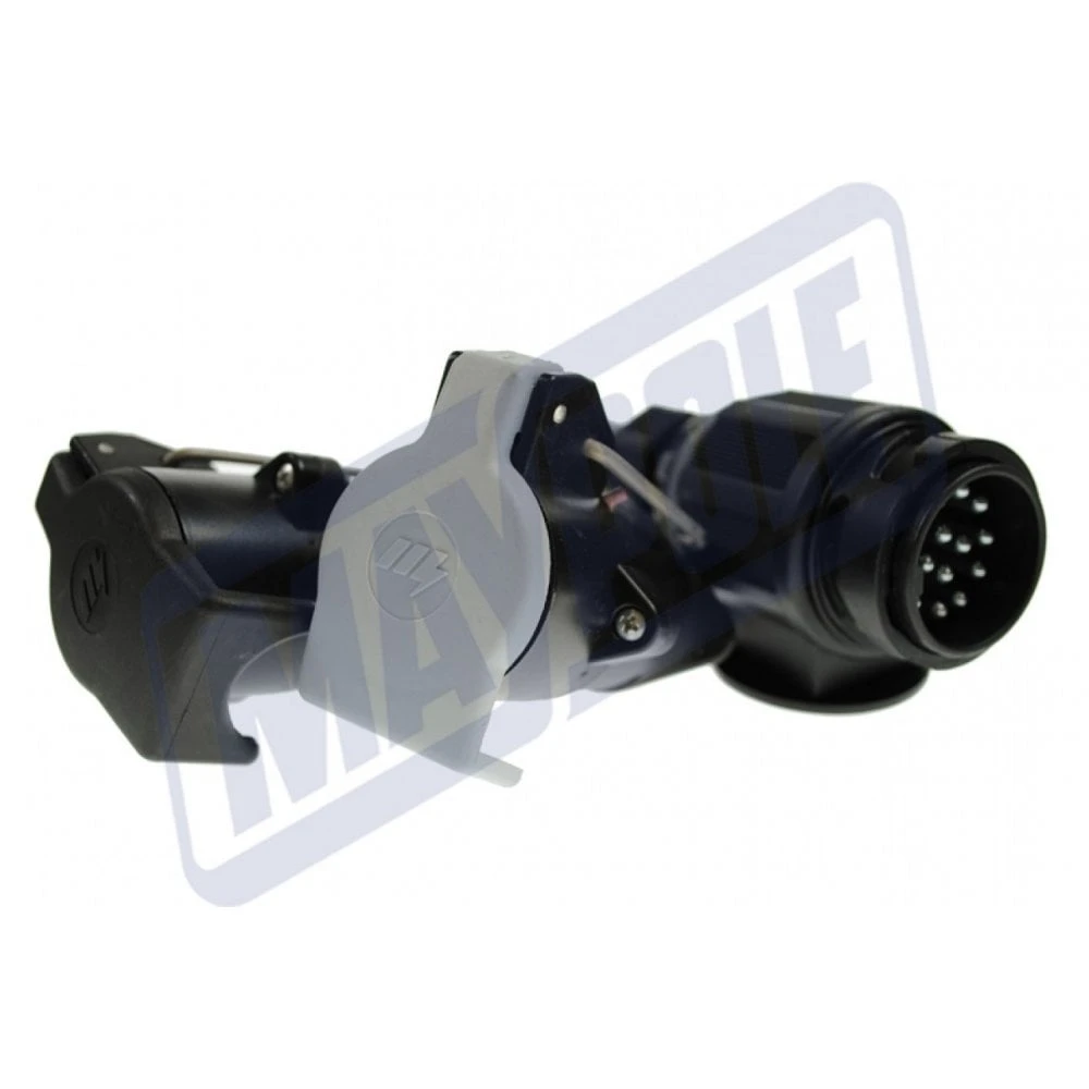 Maypole Adaptor 13 Pin Vehicle To 7 Pin 12N & S Trailer 1 Maypole Adaptor 13 Pin Vehicle To 7 Pin 12N & S Trailer