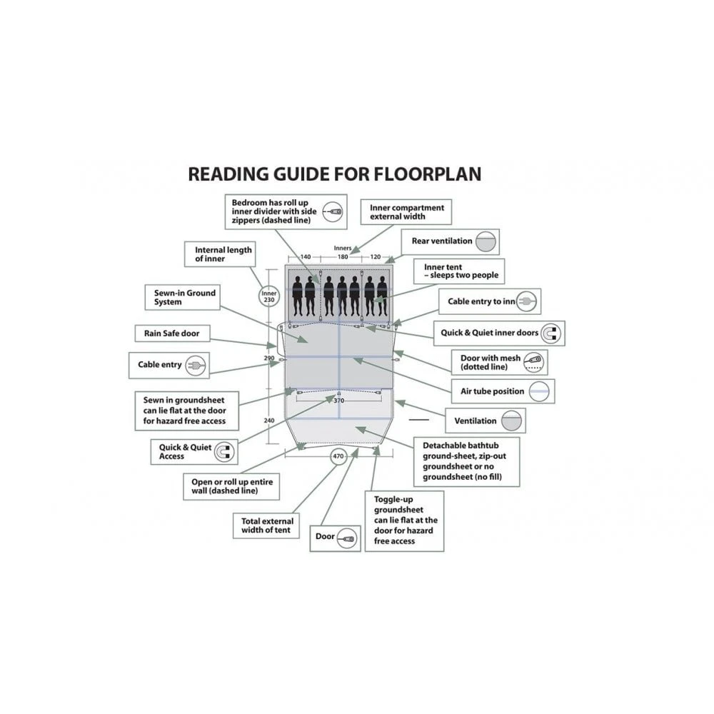 Outwell Earth 5 Person Tent 15 Outwell Earth 5 Person Tent - Image 15