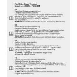 Robens Titanium Fire Midge Stove -Camping Equip Store robens titanium fire midge stove p2796 10681 image